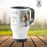 We Love You Poppy 2 Photo Collage Grandpa   Travel Mug<br><div class="desc">Express how much you love your grandpa with affection.A photo mug with cute pictures will fill his heart with happiness.</div>