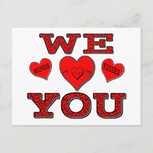 We Love You Postcard