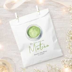 We love you so Matcha Baby Shower Favour Bags