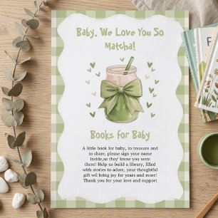 We Love You So Matcha Sweet book for baby  Enclosure Card