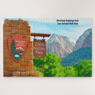 We Love Zion National Park Utah Jigsaw Puzzle