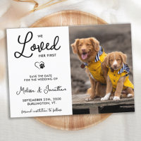 We Loved Her First Custom Photo Pet Wedding Dog 