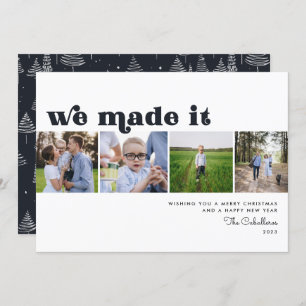 We Made It Holiday New Years Photo Card