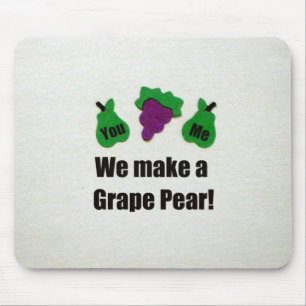 We make a grape pear! mouse mat