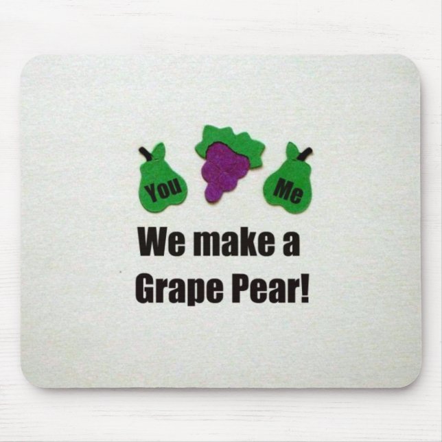 We make a grape pear! mouse mat (Front)