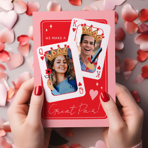 We make a great pair custom photo valentines day card