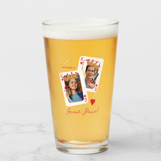 We make a great pair valentines day glass (Front Filled)