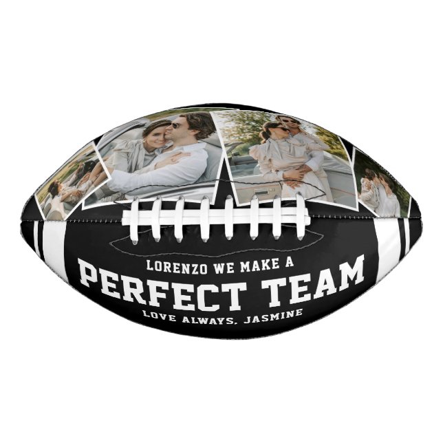 “We Make a Perfect Team” 4 Photo American Football (Front)