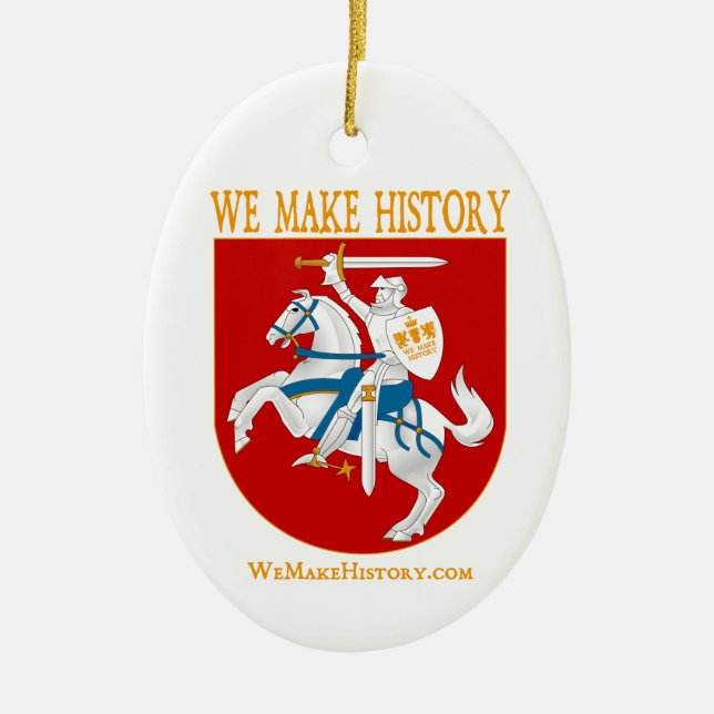 We Make History Ceramic Tree Decoration (Front)