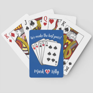 "We Make the Best Pair!" Customisable Playing Cards