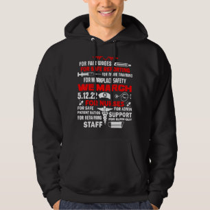 We March For Nurses Million Nurse March May 12 202 Hoodie