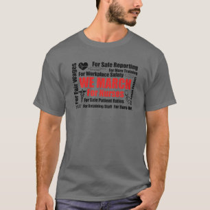 We March For Nurses Million Nurse March Women Powe T-Shirt