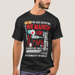 We March For Nurses Million Nurse March Women Powe T-Shirt
