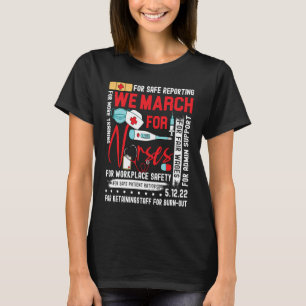 We March For Nurses Million Nurse March Women Powe T-Shirt