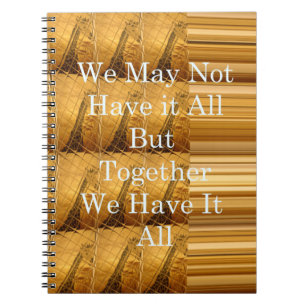 We may not have it all Giraffe Safari  Hakuna Mata Notebook
