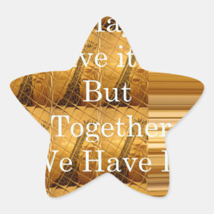 We may not have it all Giraffe Safari  Hakuna Mata Star Sticker