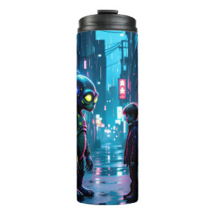 We meet again Alien and Boy Thermal Tumbler