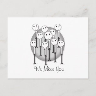 We Miss You Postcard