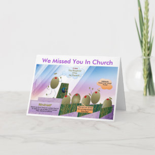 We Missed You In Church Card