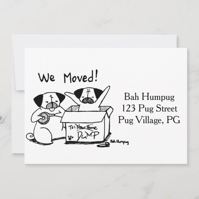 We Moved! Announcement (Front)
