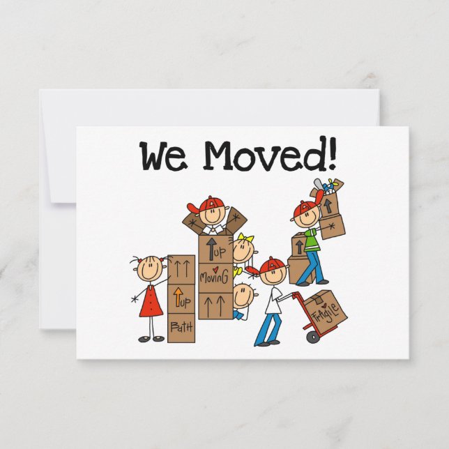 We Moved Announcement Cards (Front)