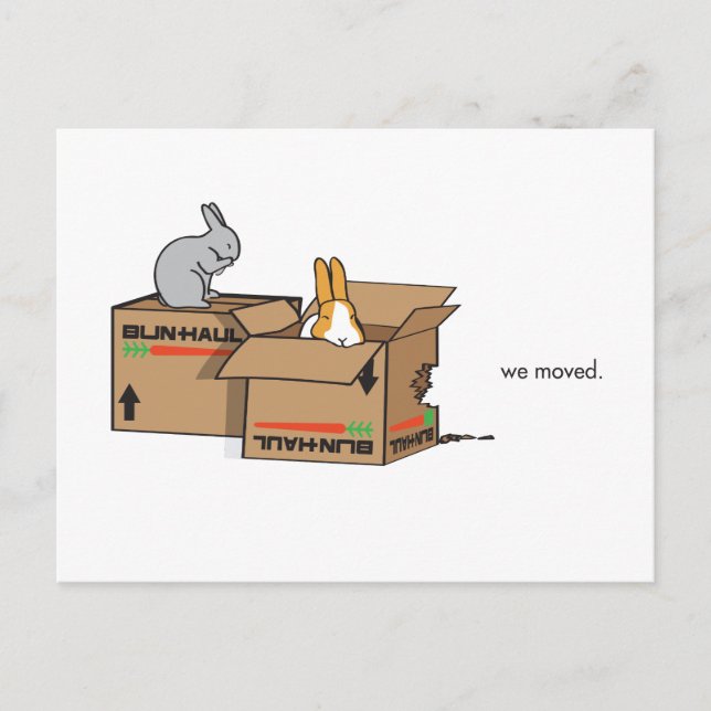 WE MOVED ANNOUNCEMENT POSTCARD (Front)