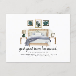 We Moved Boho Chic Moving Announcement Postcard