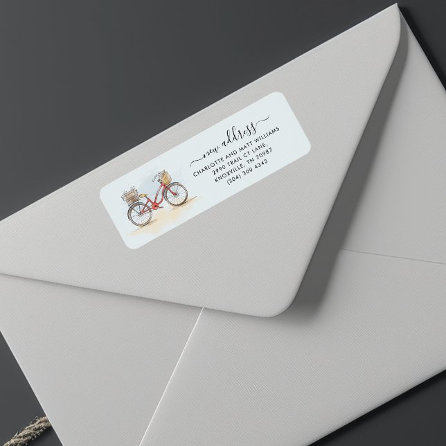 We Moved Boho Moving Announcement Return Address (We Moved Boho Moving Announcement Return Address Label)