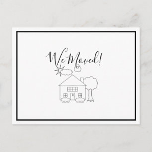 We Moved Change of Address Annoucement Postcard