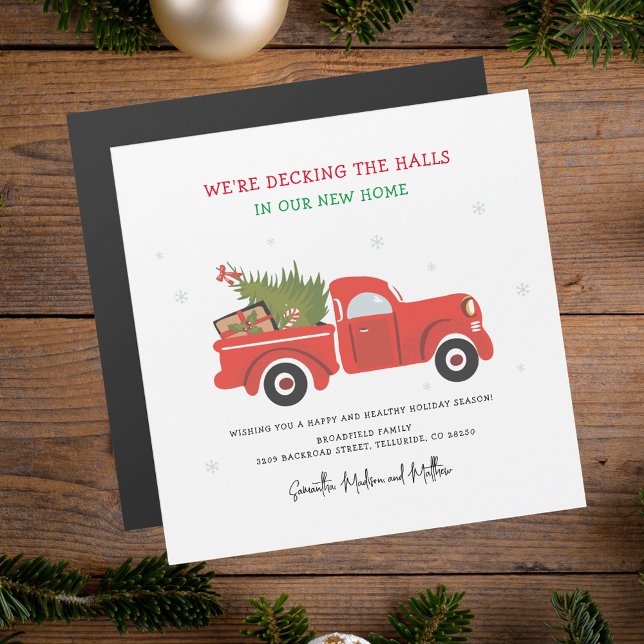 We Moved Christmas Moving Announcement Magnet (We Moved Christmas Moving Announcement)