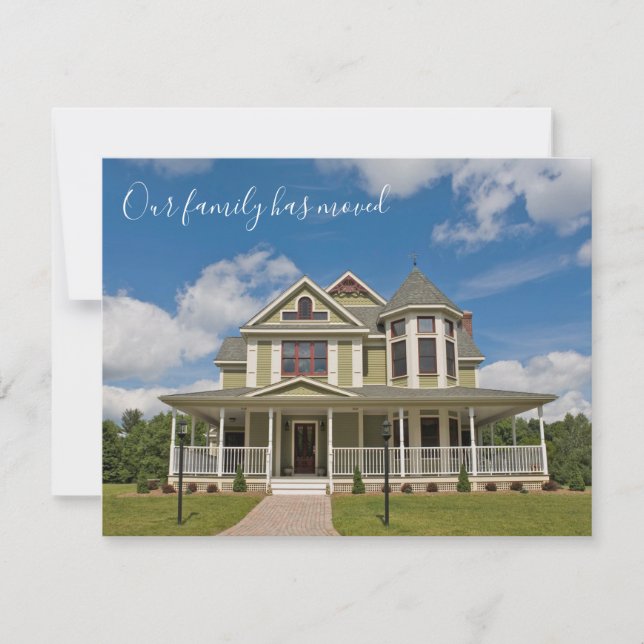 We Moved Custom House Photograph Address Change Announcement (Front)
