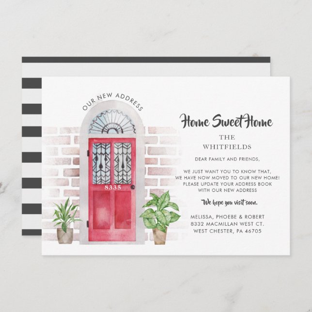 We Moved Elegant Moving Announcement (Front/Back)