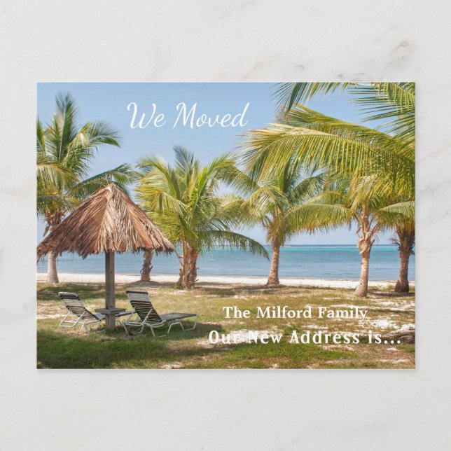 We Moved New Address Announcement Postcard (Front)