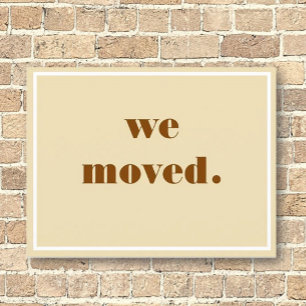 We Moved! New Adress Postcard