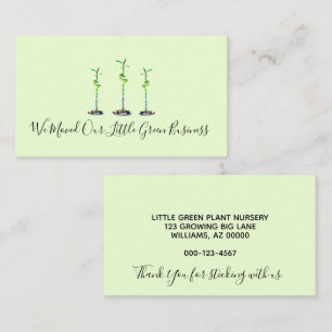We Moved New Business Address Lucky Bamboo Card