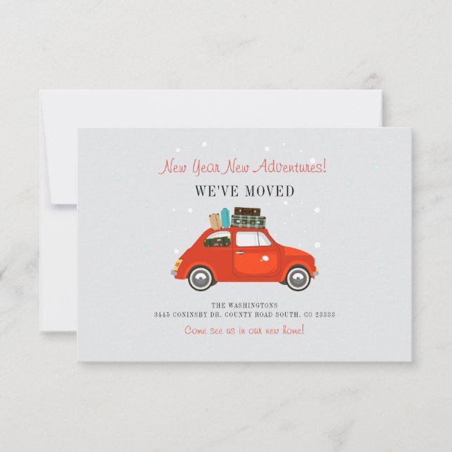 We Moved New Year Adventures Moving Announcement (Front)