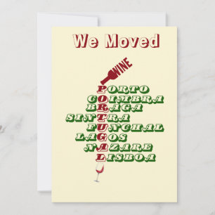 We Moved to Portugal Portguese cities Holiday Card