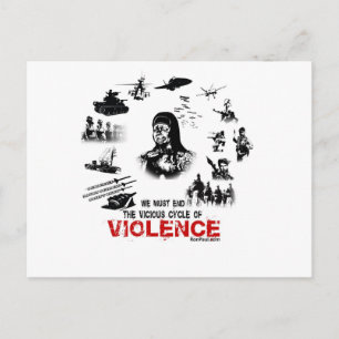 We Must End the Vicious Cycle of Violence! Postcard