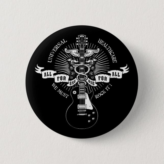 We Must Rock It! 6 Cm Round Badge (Front)