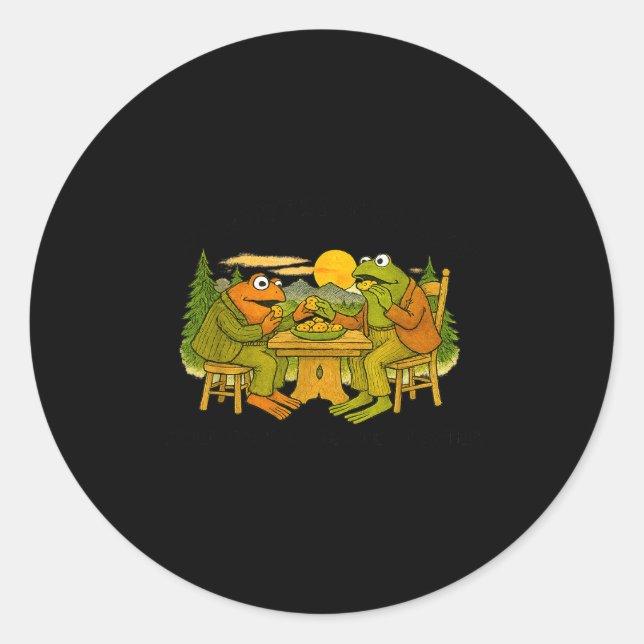 We Must Tee Stop Eating Toad As He Ate Another Fro Classic Round Sticker (Front)