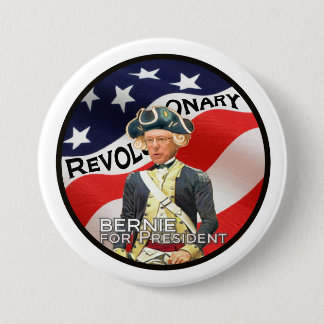 "We need a political revolution" 7.5 Cm Round Badge