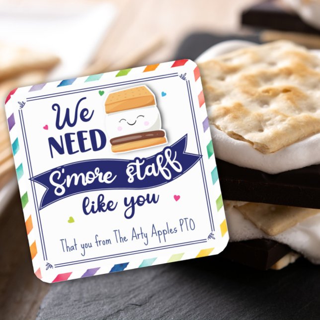 we need s'more employees like you square sticker (Creator Uploaded)
