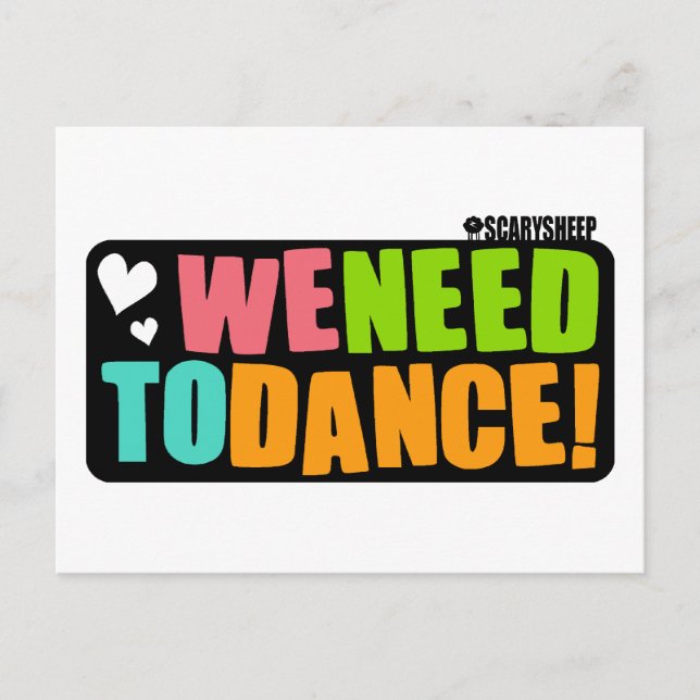 We Need to Dance Postcard (Front)