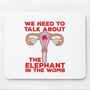 We Need to Talk About The Elephant In The Womb Mouse Mat