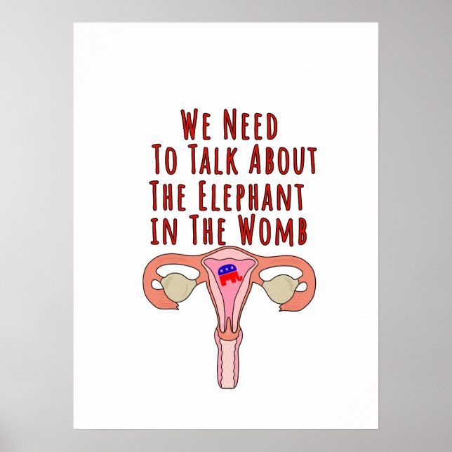 We Need to Talk About The Elephant In The Womb Poster (Front)