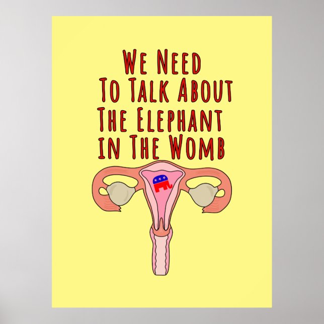 We Need to Talk About The Elephant In The Womb Poster (Front)