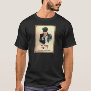 We Need You WW2 German Poster T-Shirt