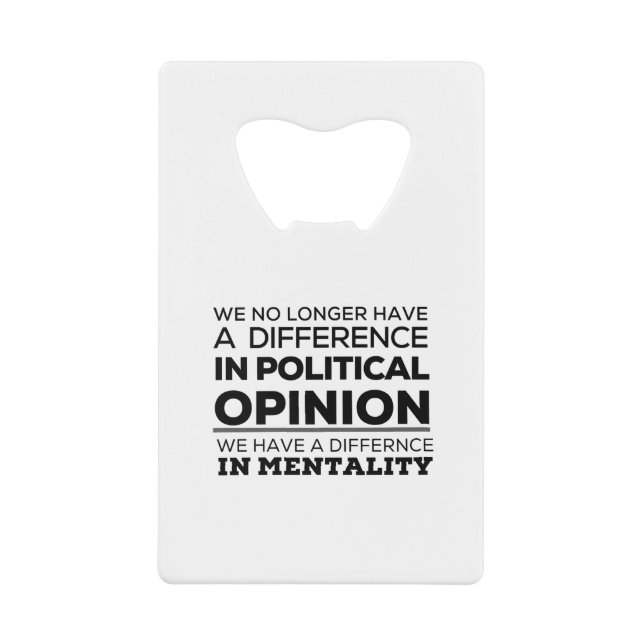 We No Longer Have A Difference In PoliticalOpinion (Front)