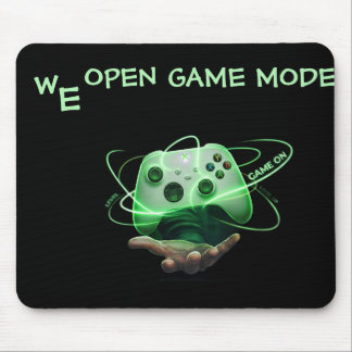 "We Open Game Mode" Levitating Neon Controller Mou Mouse Mat
