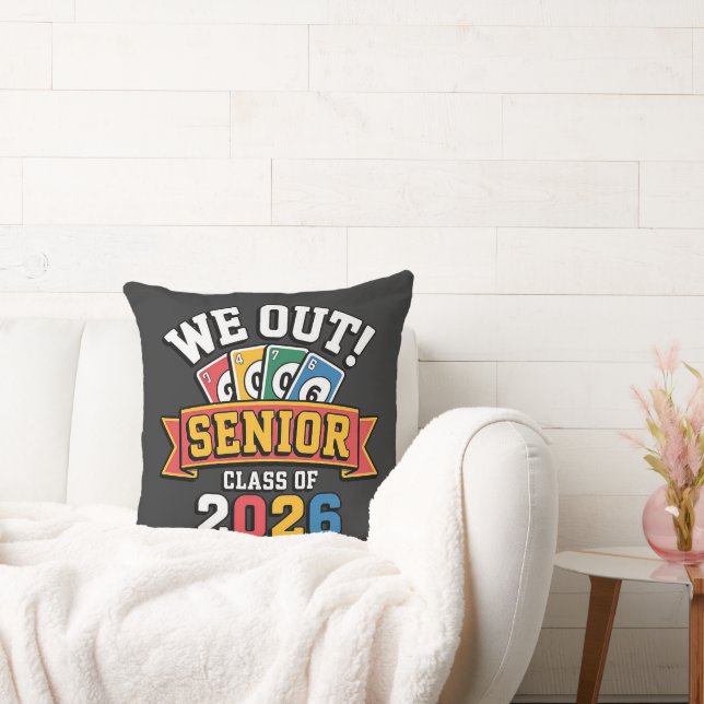 We Out Senior Class Of 2026 Cushion (Couch)
